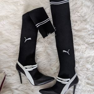 Rihanna Fenty x Puma Collection Sock Heels, Size 7 (I wear 9.5 US)